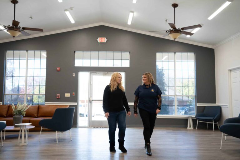 Two female addiction treatment staff at Guardian Recovery Center in Dallas, Texas